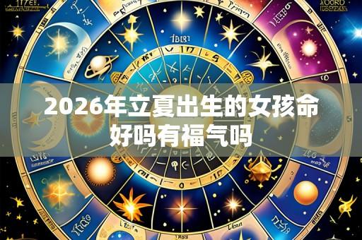 2026年立夏出生的女孩命好吗有福气吗