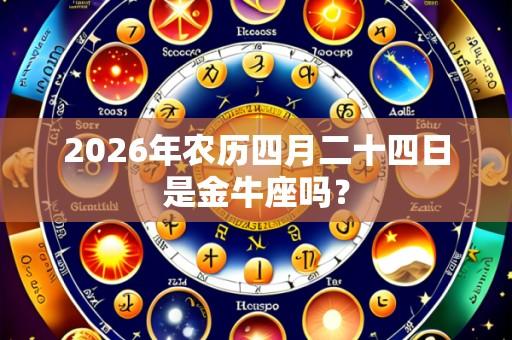 2026年农历四月二十四日是金牛座吗?