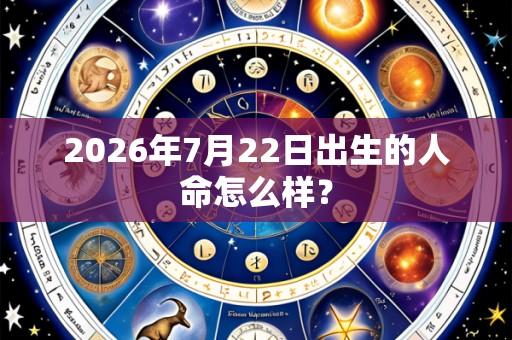 2026年7月22日出生的人命怎么样?