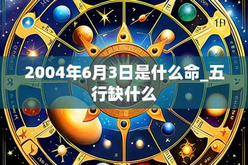 2004年6月3日是什么命_五行缺什么