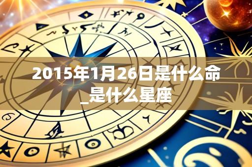 2015年1月26日是什么命_是什么星座