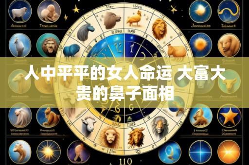人中平平的女人命运 大富大贵的鼻子面相
