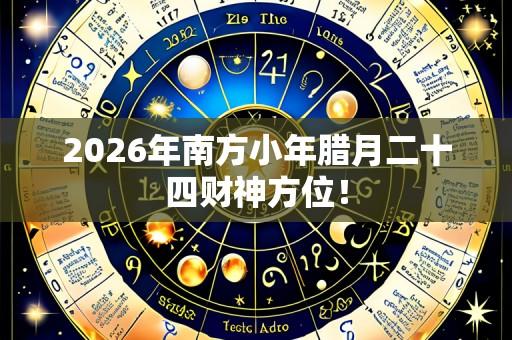 2026年南方小年腊月二十四财神方位!