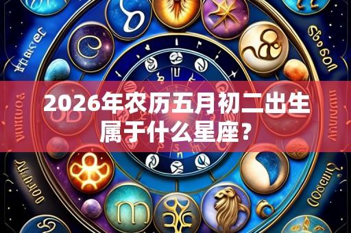 2026年农历五月初二出生属于什么星座?