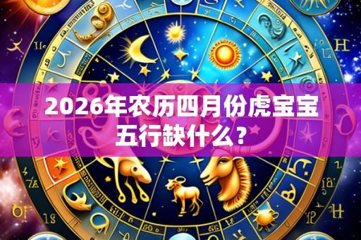 2026年农历四月份虎宝宝五行缺什么?