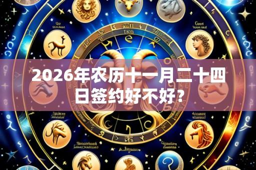 2026年农历十一月二十四日签约好不好?