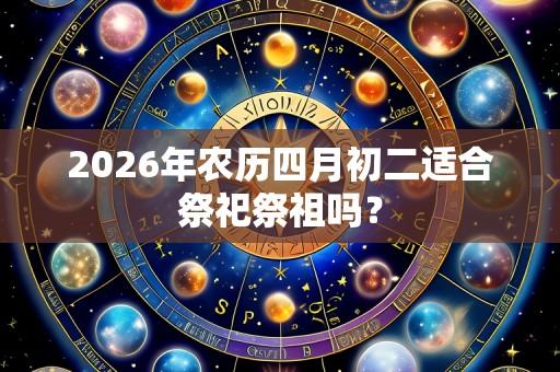 2026年农历四月初二适合祭祀祭祖吗?