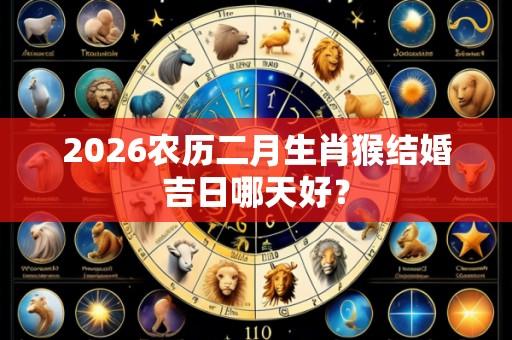 2026农历二月生肖猴结婚吉日哪天好?