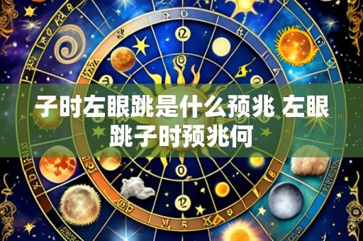 子时左眼跳是什么预兆 左眼跳子时预兆何