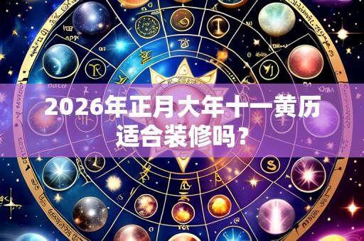2026年正月大年十一黄历适合装修吗？