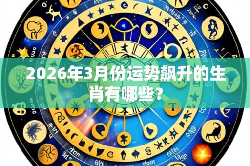 2026年3月份运势飙升的生肖有哪些?