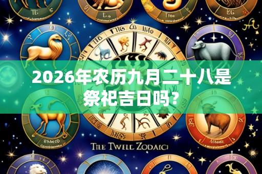 2026年农历九月二十八是祭祀吉日吗?