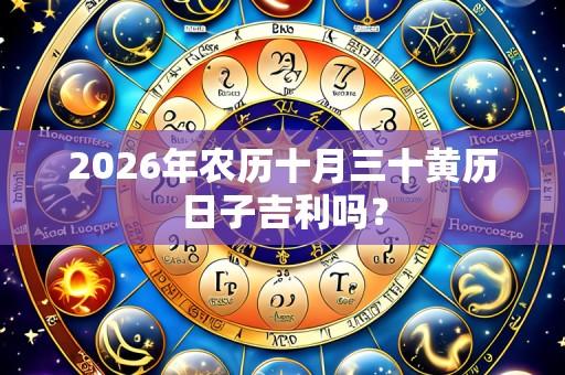 2026年农历十月三十黄历日子吉利吗?