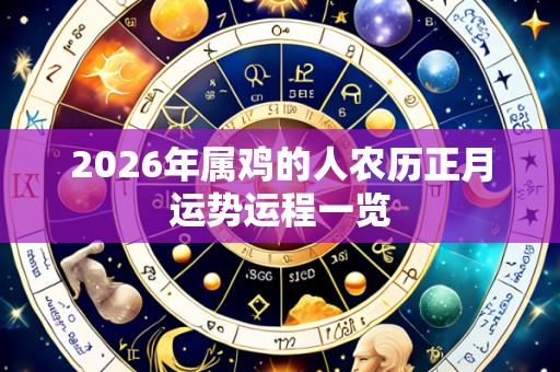 2026年属鸡的人农历正月运势运程一览