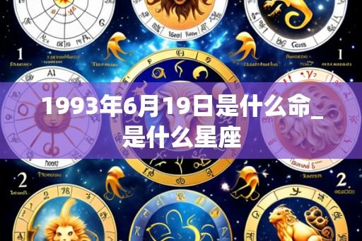 1993年6月19日是什么命_是什么星座
