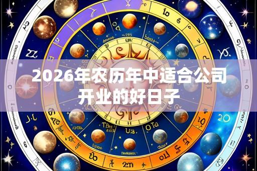 2026年农历年中适合公司开业的好日子