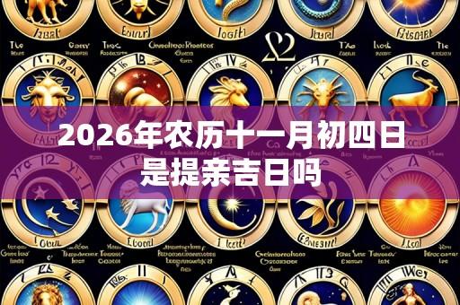 2026年农历十一月初四日是提亲吉日吗