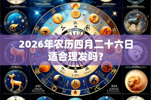2026年农历四月二十六日适合理发吗？