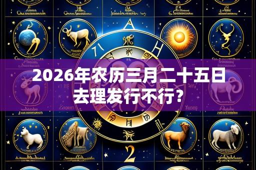 2026年农历三月二十五日去理发行不行?
