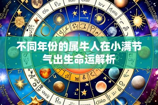 不同年份的属牛人在小满节气出生命运解析