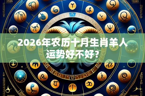 2026年农历十月生肖羊人运势好不好?