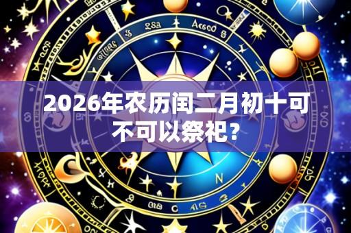 2026年农历闰二月初十可不可以祭祀？