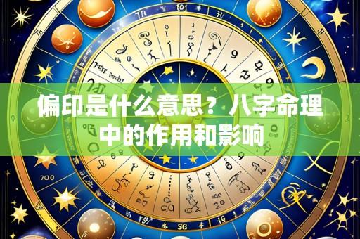 偏印是什么意思?八字命理中的作用和影响