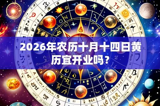 2026年农历十月十四日黄历宜开业吗？