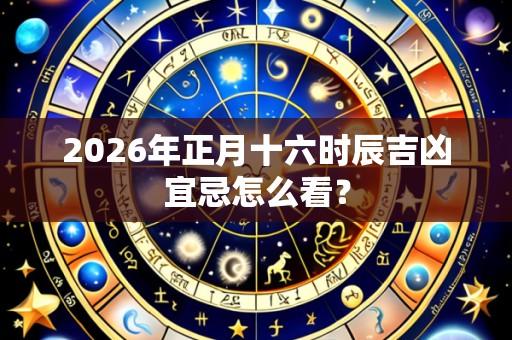2026年正月十六时辰吉凶宜忌怎么看?