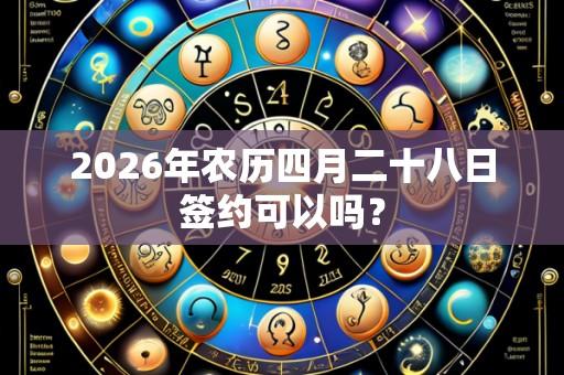 2026年农历四月二十八日签约可以吗?