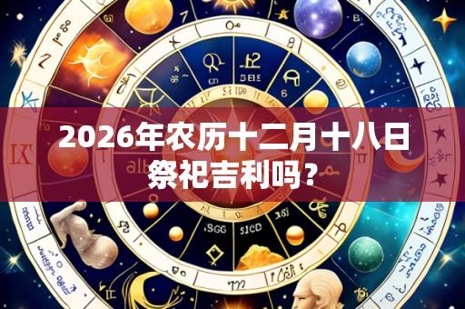2026年农历十二月十八日祭祀吉利吗?