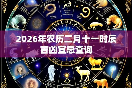 2026年农历二月十一时辰吉凶宜忌查询