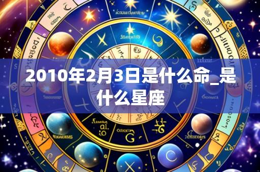 2010年2月3日是什么命_是什么星座