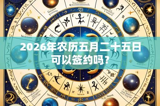 2026年农历五月二十五日可以签约吗？