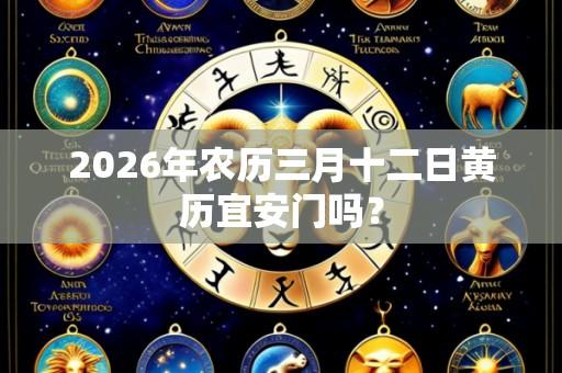 2026年农历三月十二日黄历宜安门吗?