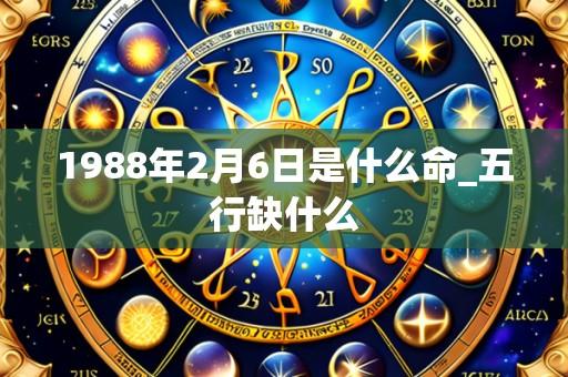 1988年2月6日是什么命_五行缺什么