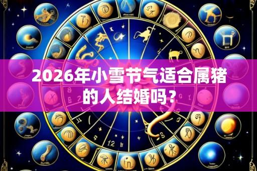 2026年小雪节气适合属猪的人结婚吗？