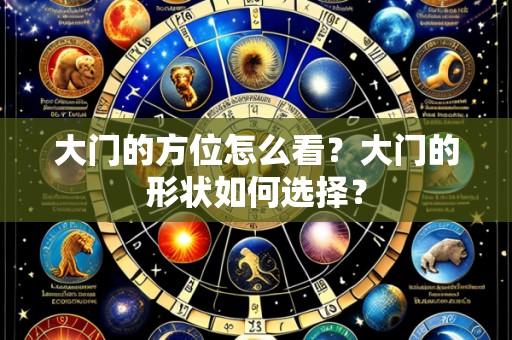 大门的方位怎么看?大门的形状如何选择?