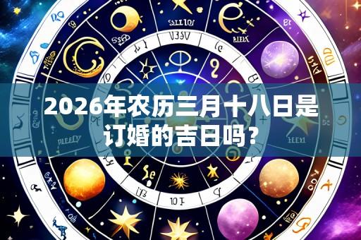 2026年农历三月十八日是订婚的吉日吗?