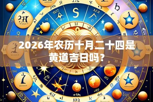 2026年农历十月二十四是黄道吉日吗？