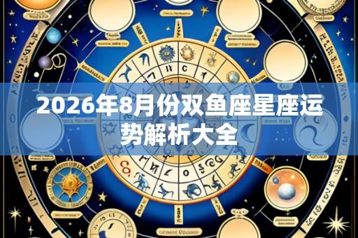 2026年8月份双鱼座星座运势解析大全