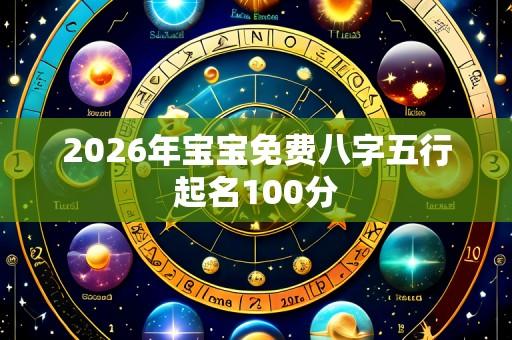 2026年宝宝免费八字五行起名100分
