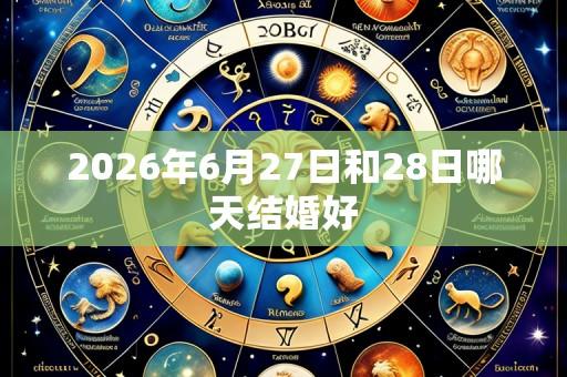 2026年6月27日和28日哪天结婚好