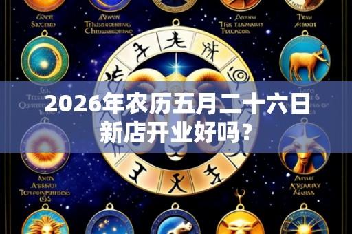 2026年农历五月二十六日新店开业好吗？