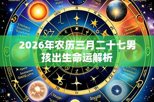 2026年农历三月二十七男孩出生命运解析