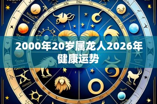 2000年20岁属龙人2026年健康运势