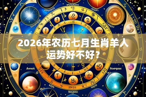 2026年农历七月生肖羊人运势好不好？