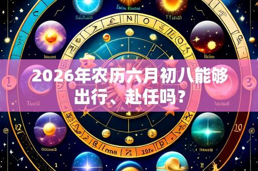 2026年农历六月初八能够出行、赴任吗?