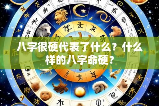 八字很硬代表了什么?什么样的八字命硬?