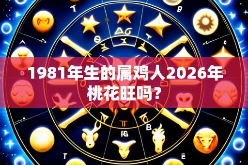 1981年生的属鸡人2026年桃花旺吗?